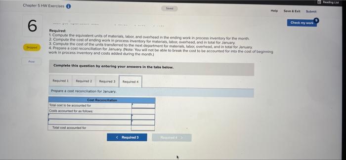 work in process inventory and the costs added during January amounted to