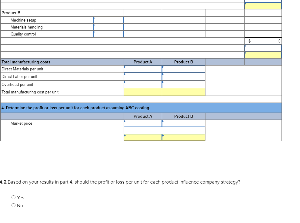 Manufacturing. (Loss amounts should be indicated with a minus sign. Round your