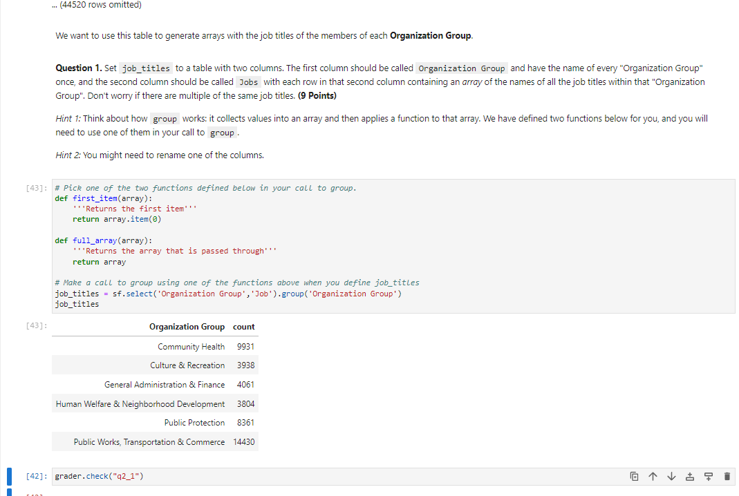 to give you practice with using the Table methods and Here is