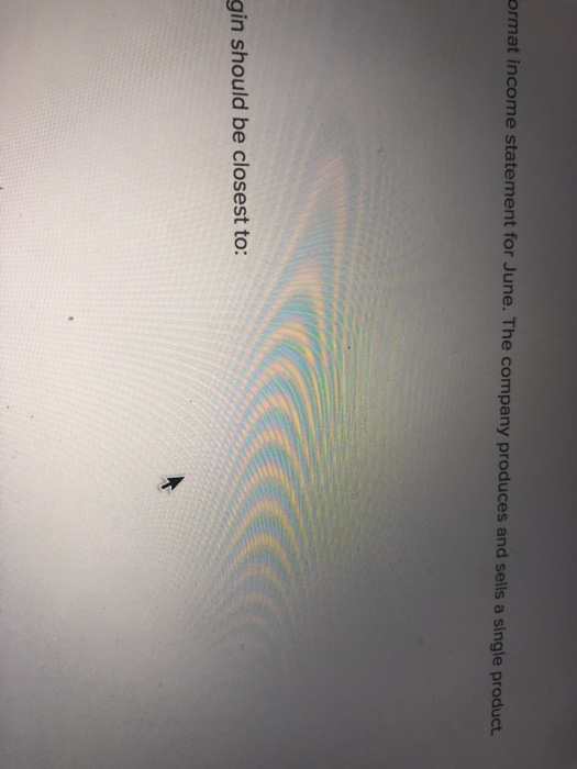 The company produces a Sales (3,300 units) Variable costs Contribution margin Fixed