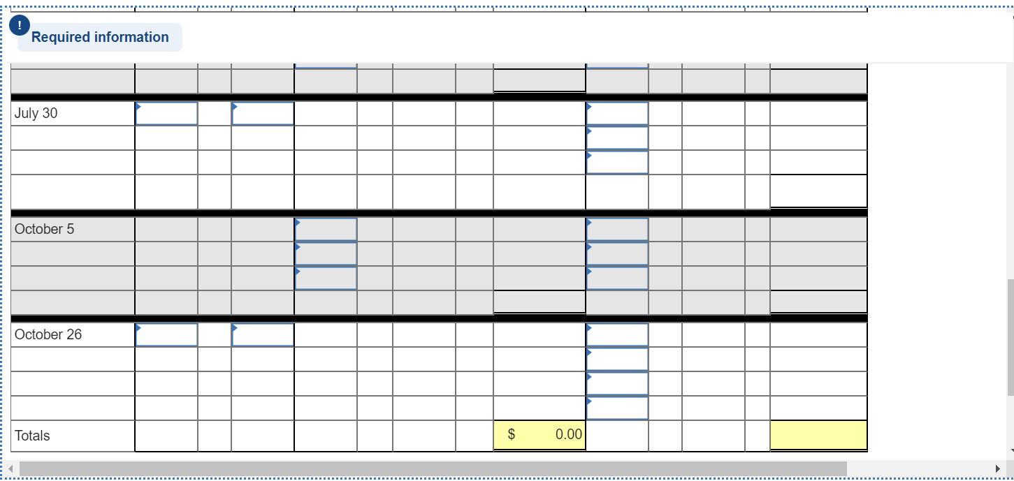 current-year purchases and sales for its only product. Date Activities Units Acquired
