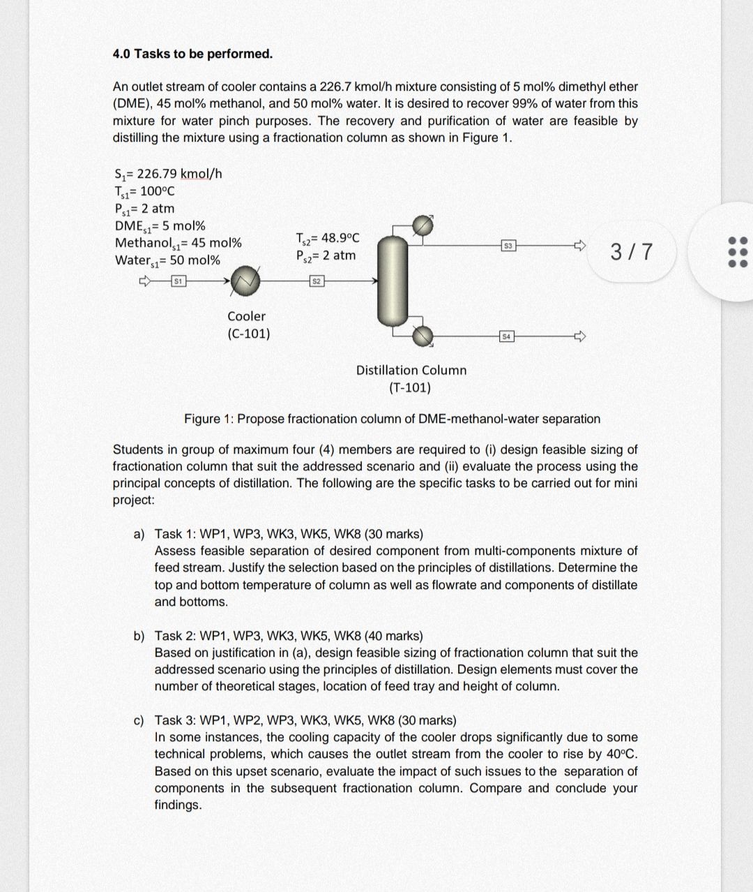  answer task 3 4.0 Tasks to be performed. An outlet stream