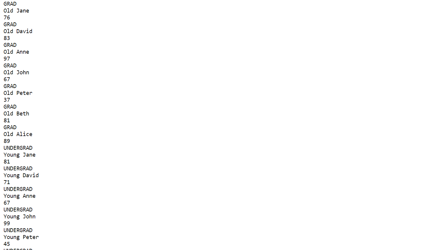 Computer Science - PYTHON For this assignment, you'll be reading grade data