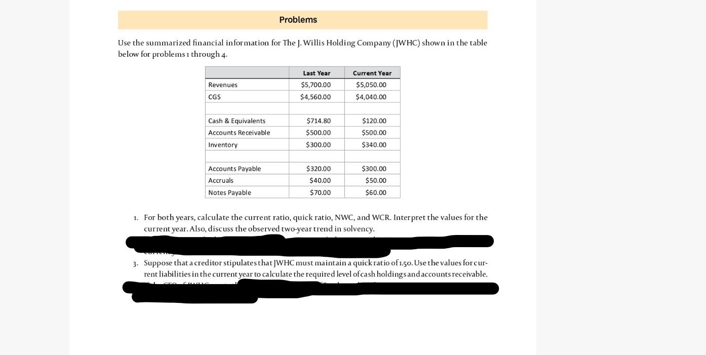 Need help on these 3 questions based on the information from above.