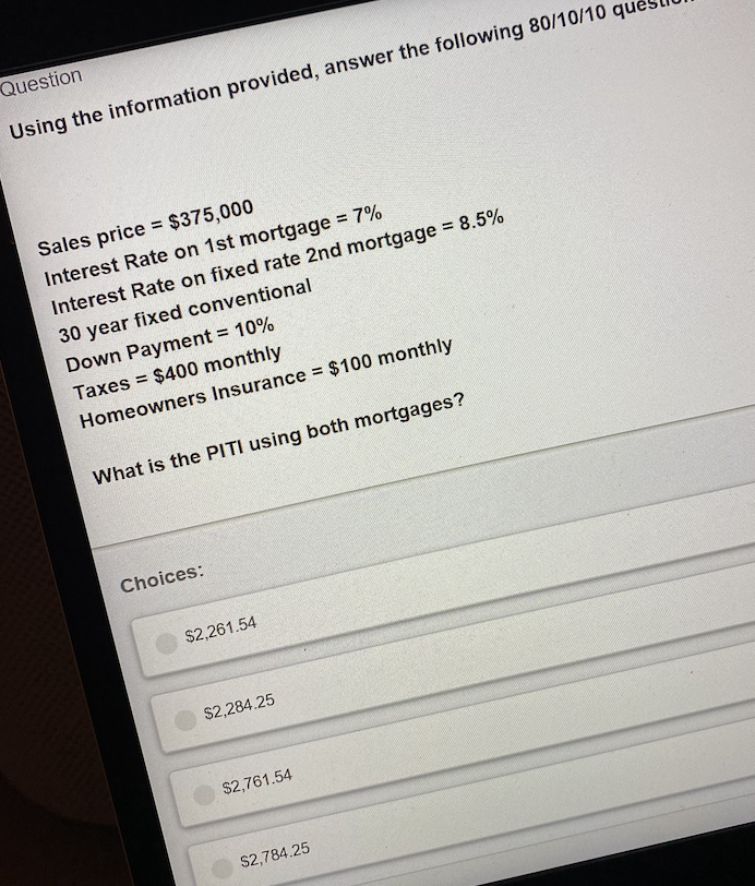 Question Using the information provided, answer the following 80/10/10 que Sales