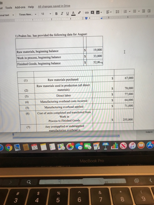  at Tools Add-ons Help All changes saved in Drive mal text