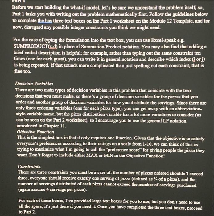 Statement Suppose that you are throwing a pizza party for yourself and