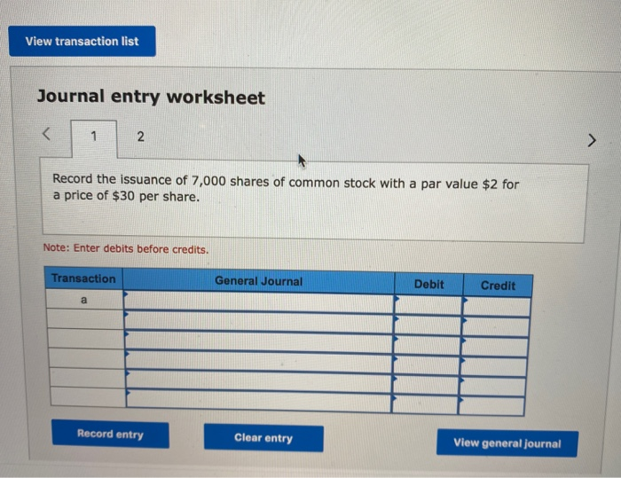 of common stock, each with a $2 par value. During its first