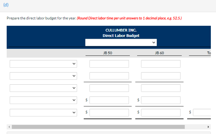 has prepared the detailed manufacturing overhead budget and the selling and administrative