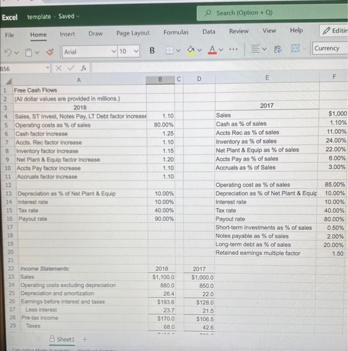 the spreadsheet and perform the required analysis to answer the questions below.