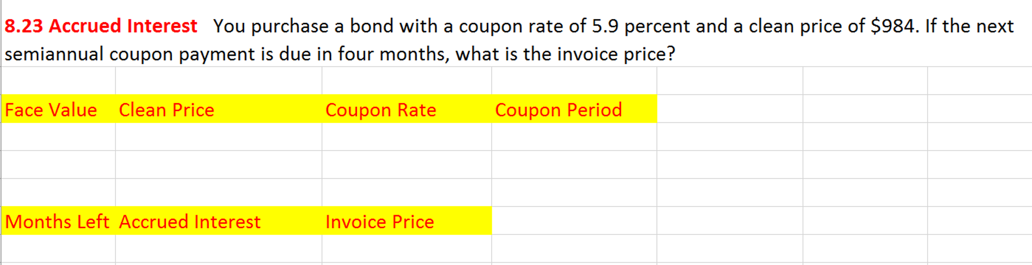  PLEASE PROVIDE FULL CALCULATIONS You purchase a bond with a coupon