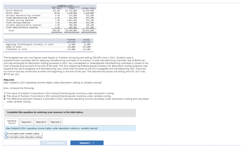 Direct material Direct labor Variable manufacturing overhead Fixed manufacturing overhead Variable