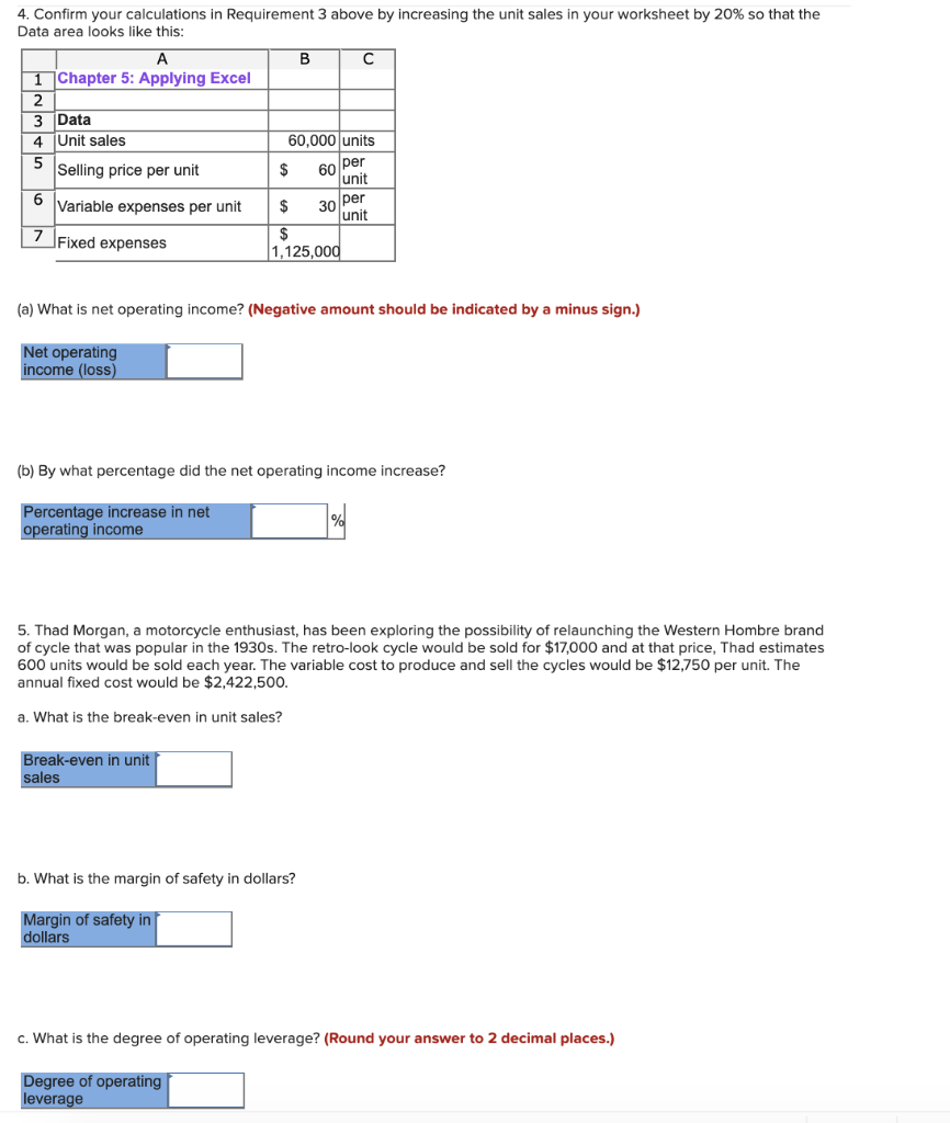 into each of the cells marked with a ? below Review Problem: