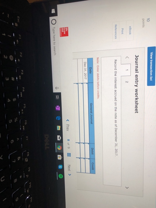 note requires equal payments of $118,261 each year on October 31. Table