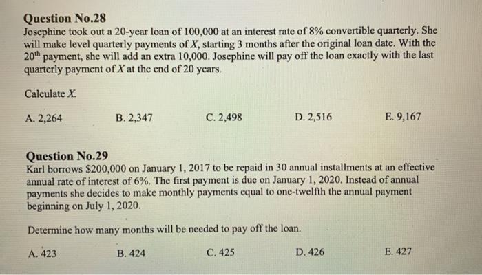 please solve these two problems without using excel and show all steps.