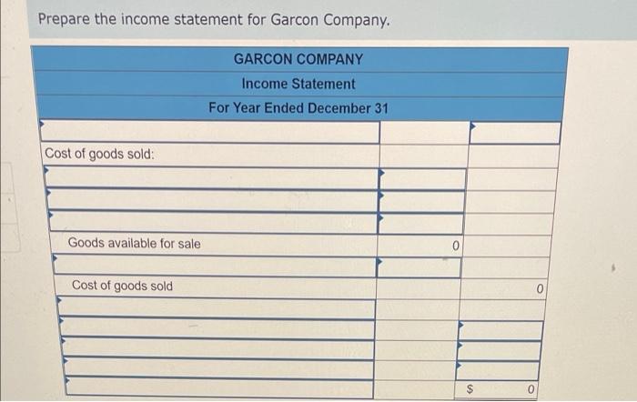 to set up income statements can i get some help with this
