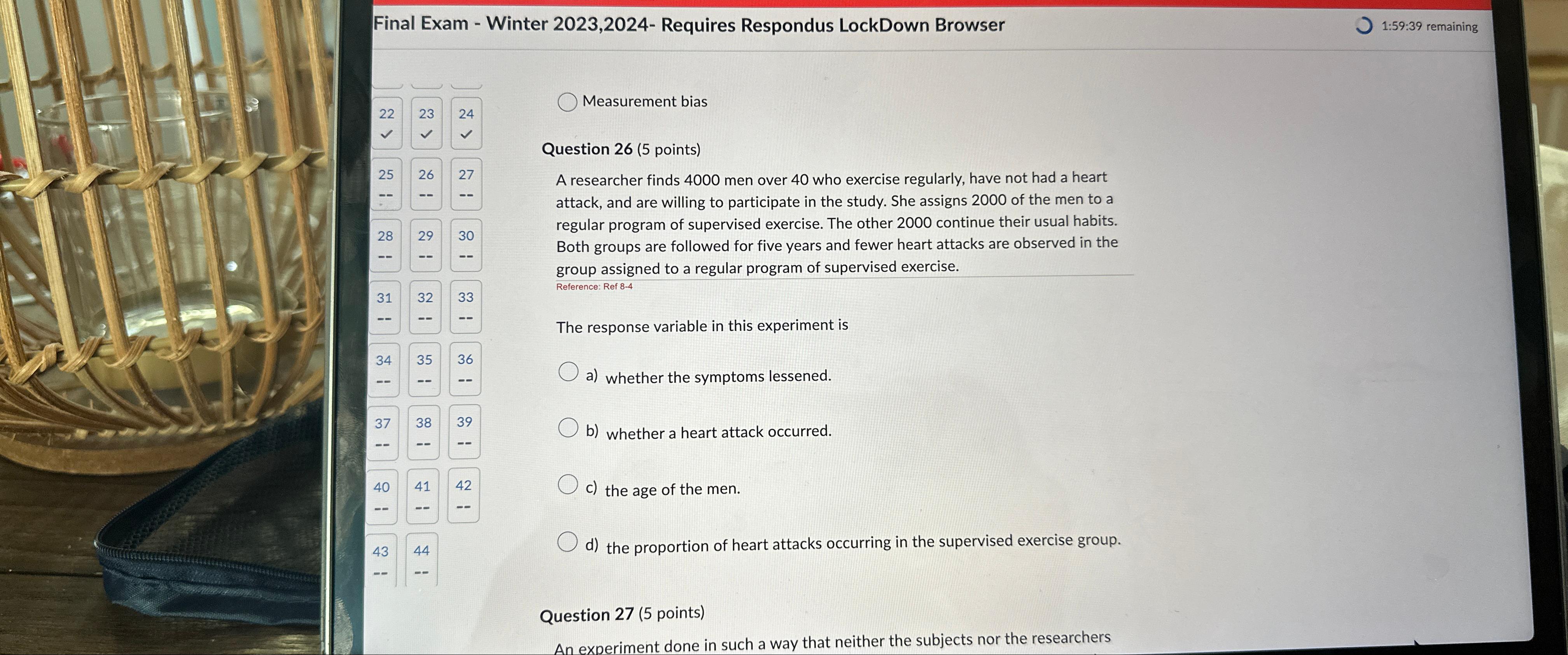  Final Exam - Winter 2023,2024- Requires Respondus LockDown Browser 1:59:39 remaining