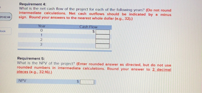 of a new machine at a price of $360,000. The machine falls