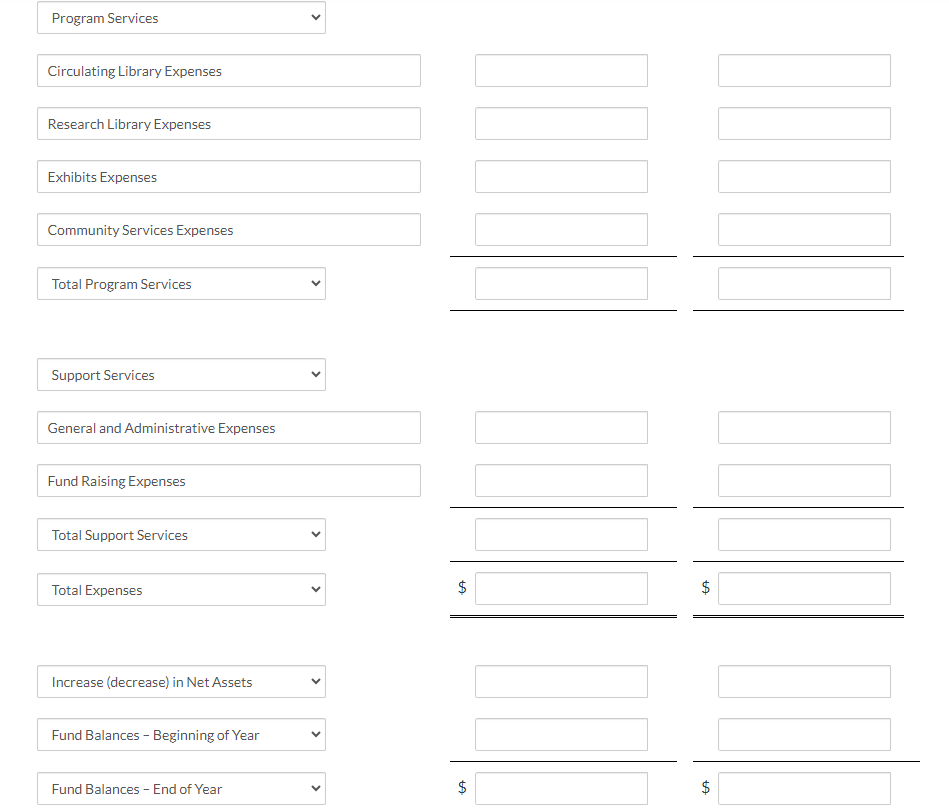 Community Services Expenses 11500 General and Administrative Expenses 180260 Fund Raising Expenses