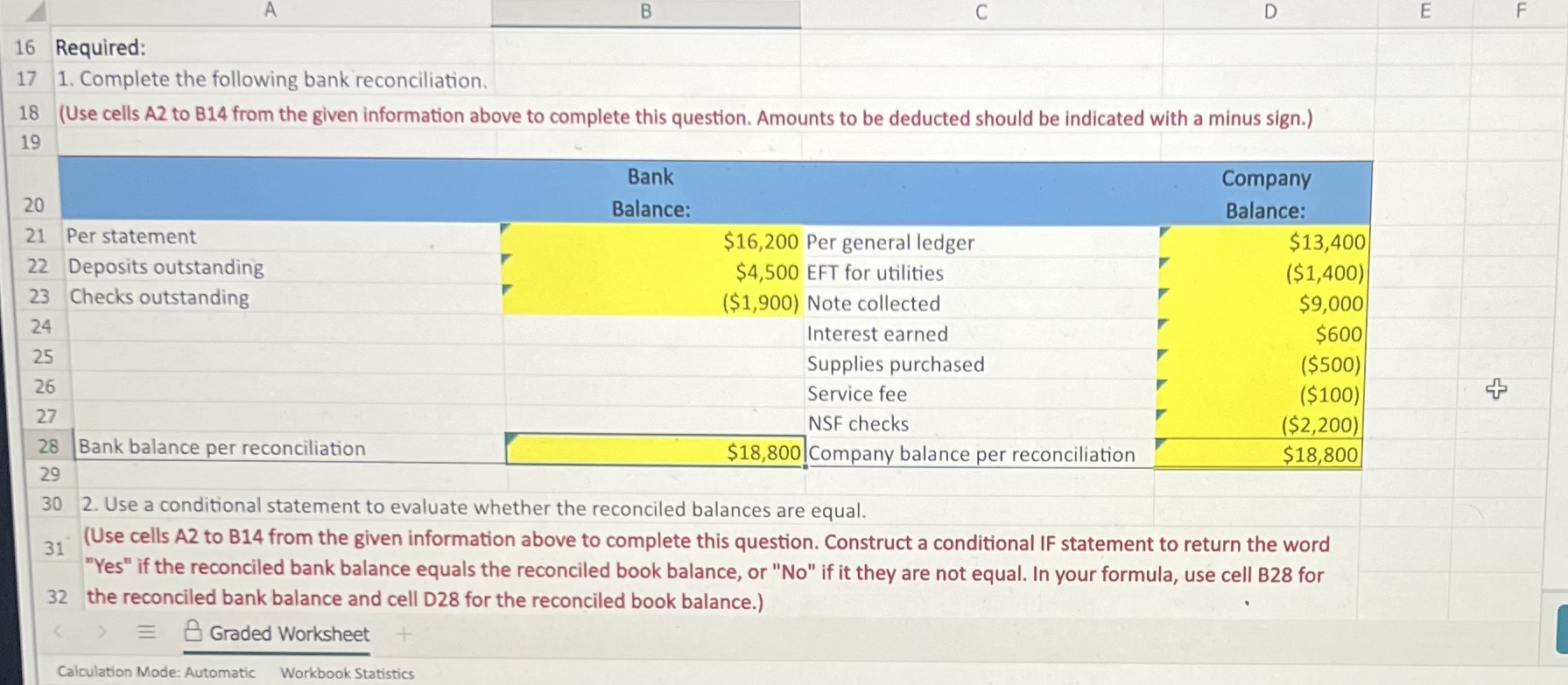 get these final answers? A B 2 A company provides the following