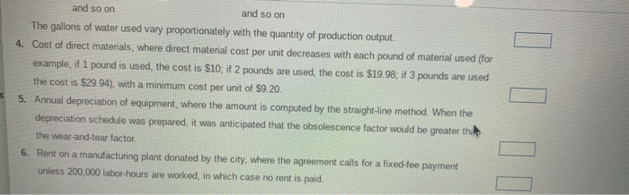 best fits the situation or item described. (Click to view the graphs.)