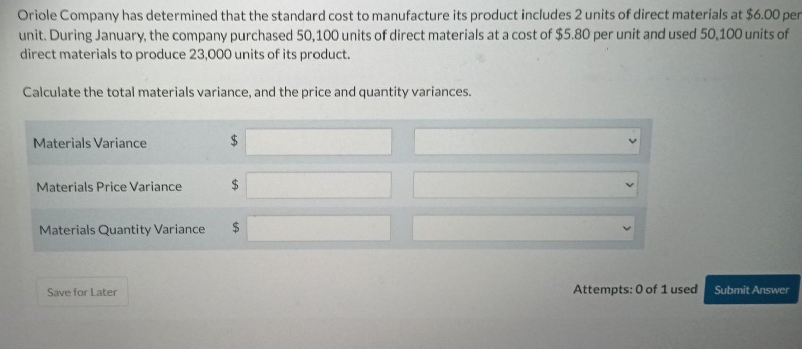 please help solve this question below Oriole Company has determined that the