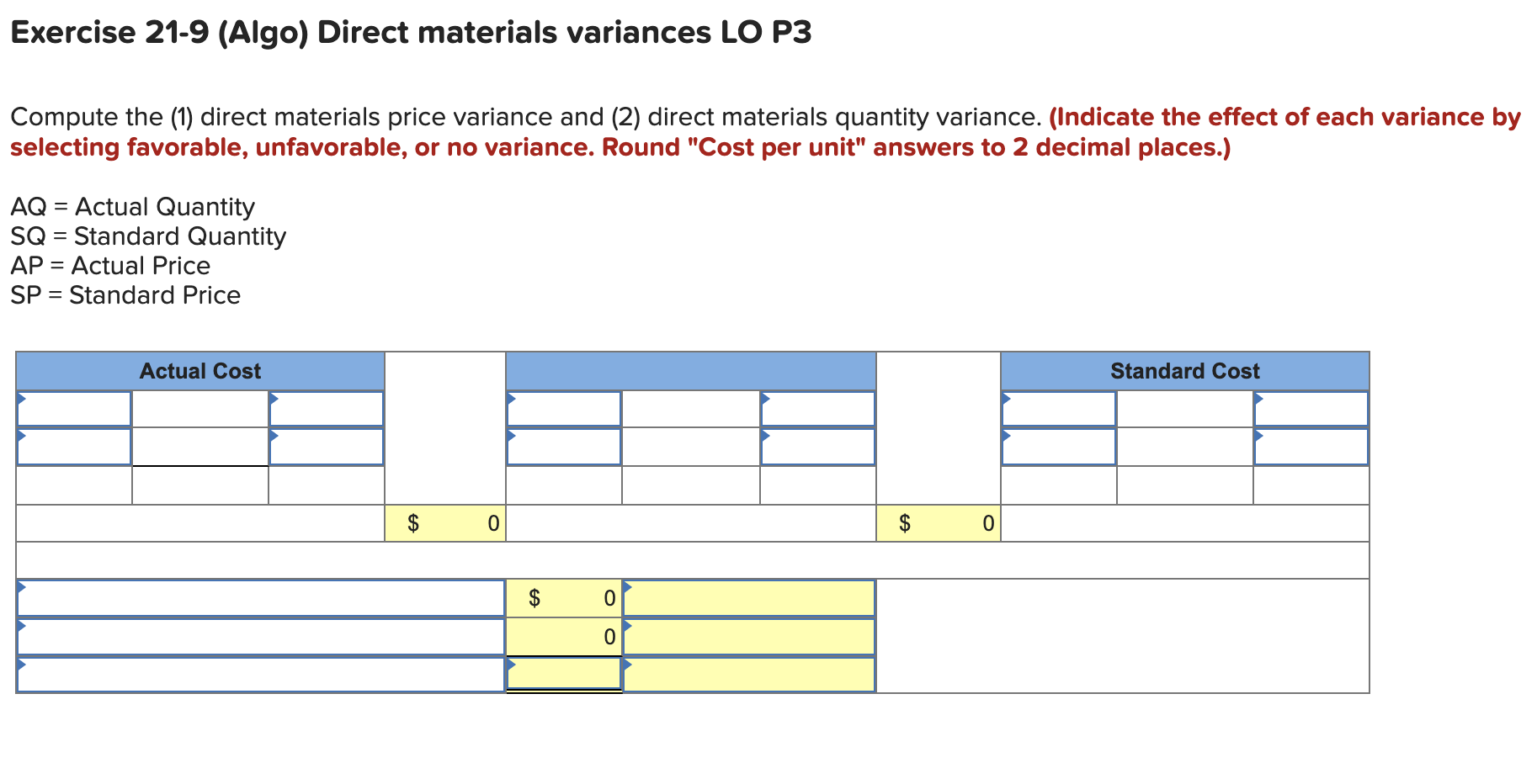 Compute total budgeted cost for June production. 3) Compute total actual cost