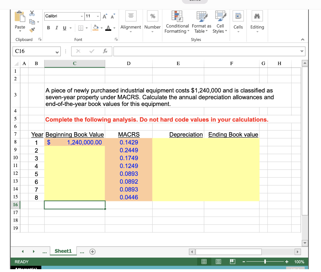 be Calibri 11 A A % Paste BI U Alignment Number