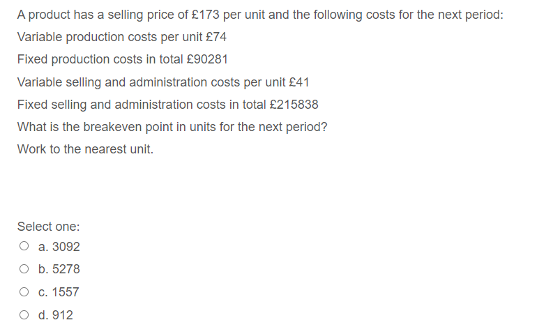 details of which are given below: Product P Budgeted production per annum