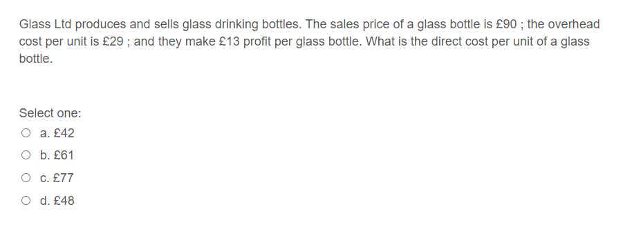 (units) Machine set-ups per product Processing time per unit (minutes) 14358 10768