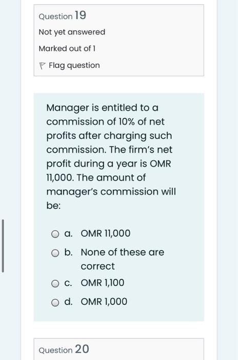 yet answered Marked out of 1 P Flag question A, B and