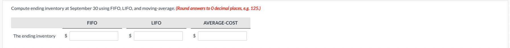 regarding the company's sales of snowboards are provided below. Assume that REl