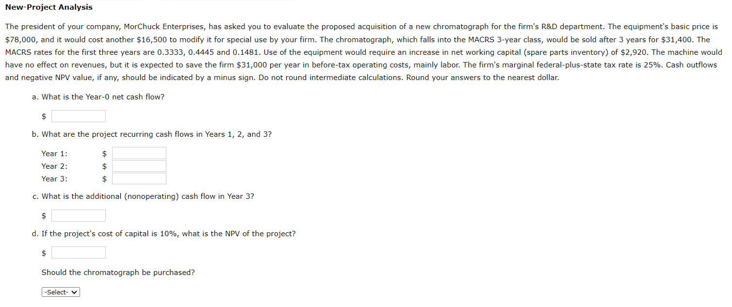 and negative NPV value, if any, should be indicated by a