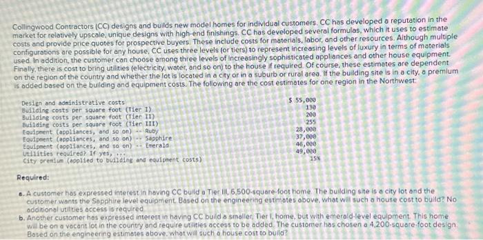  A customer has expressed interest in having CC build a Tier