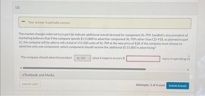 of 111,500 units of XL709 at the new price of $28, If