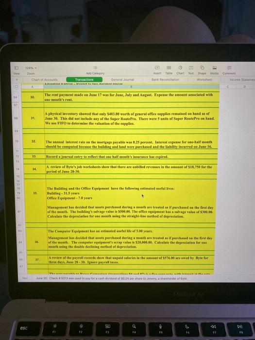  please put all the transactions into general journal entries this is