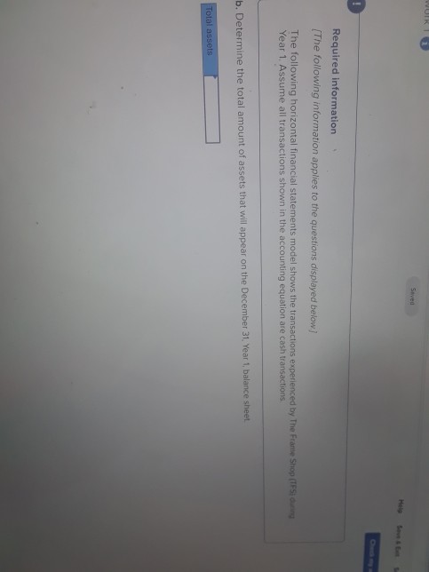 Help Save & Exit Submi Chock my work Required information (The following