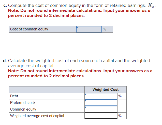 treasurer is trying to determine the corporation's current weighted average cost of