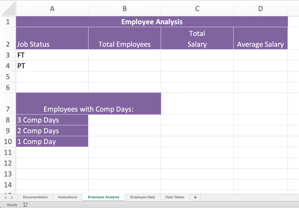 Anniversary column that will state Yes if it is the employees work
