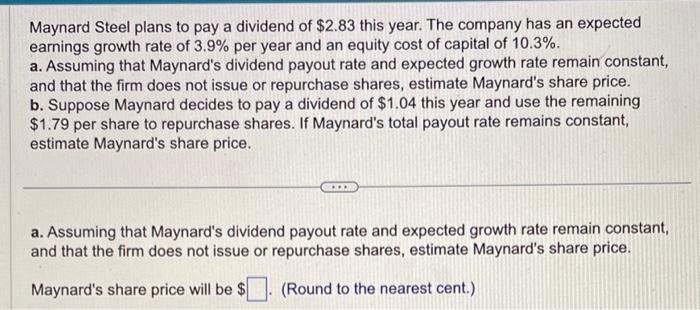 funds to expand. Prior to the announcement, Cooperton's dividends were expected to