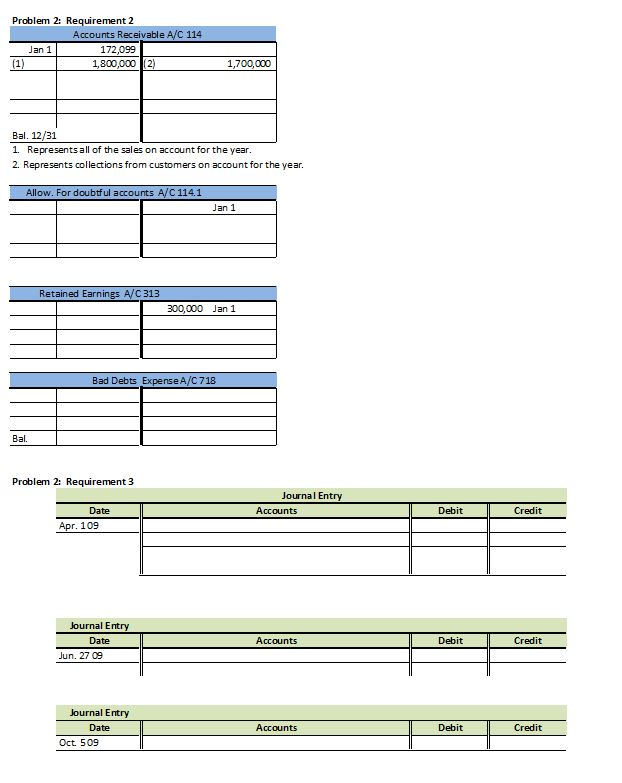 Problem 2 1.Read the following instructions and enter and submit all information
