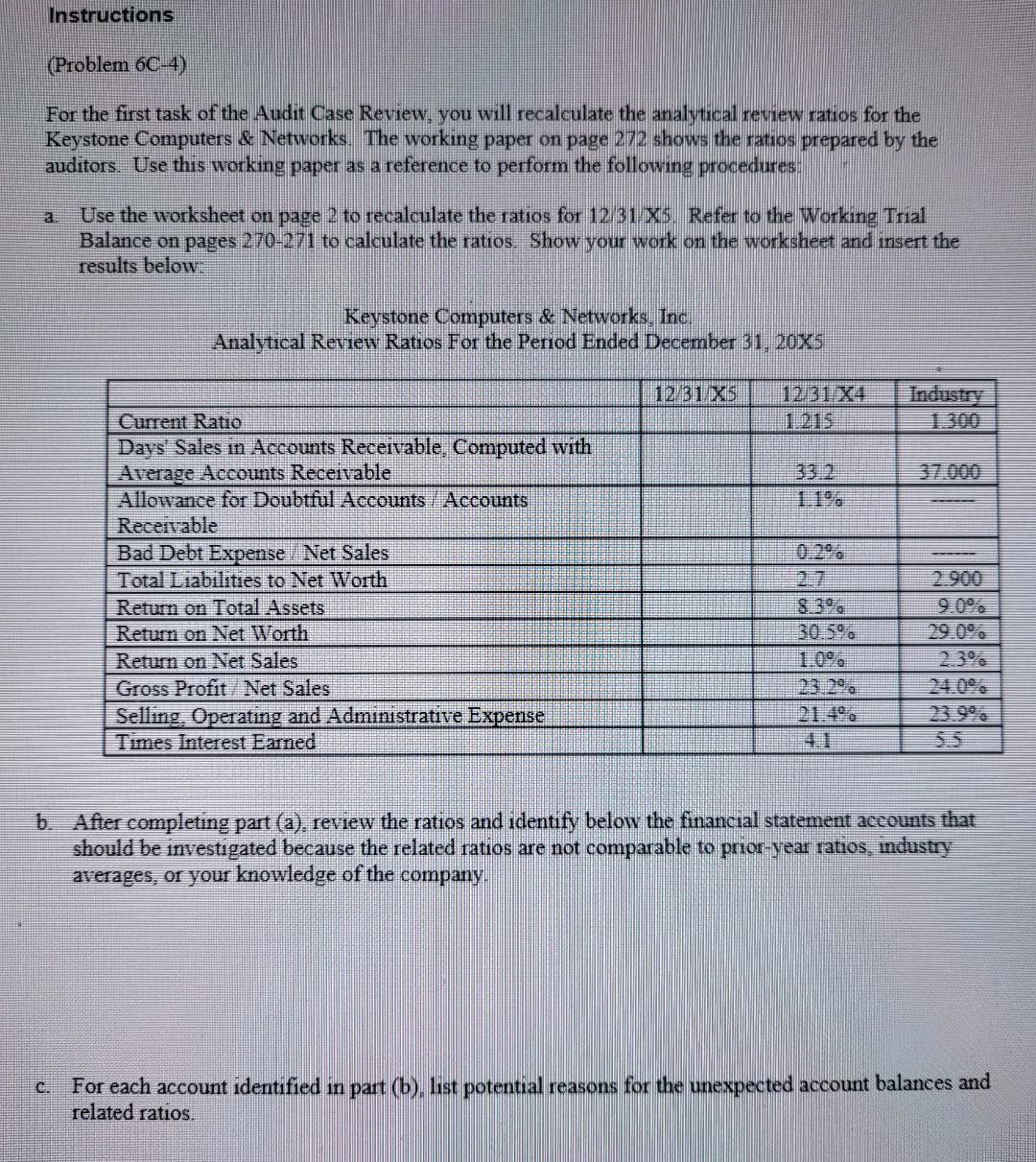 for the Keystone Computers \& Networks. See Problem 6C4 in the textbook