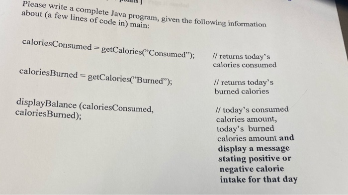  pom ] Please write a complete Java program, given the following