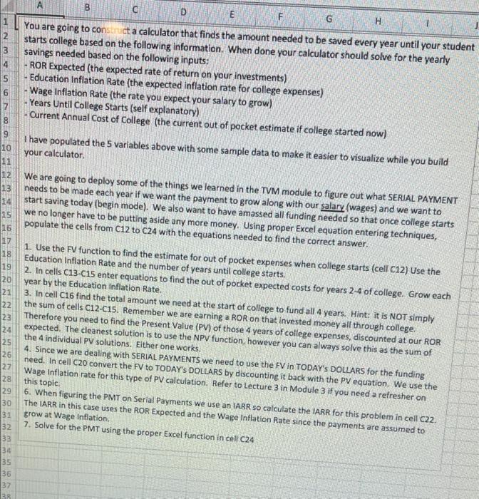 I am confused on where to begin B D E F G