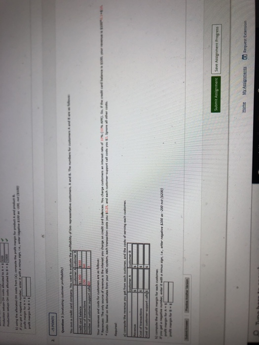  Prot ups cost rated b) the located costs from a compute