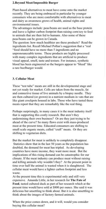 the innovations you learned about? Choose 2 to react to and be