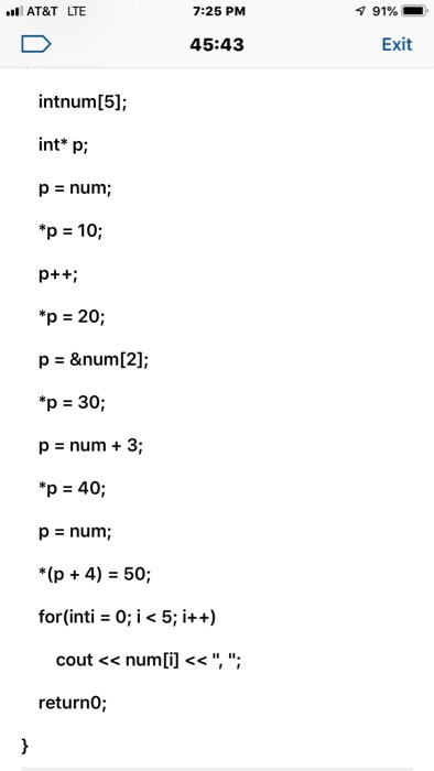 contents of the pointers and memory addresses at each step to explain