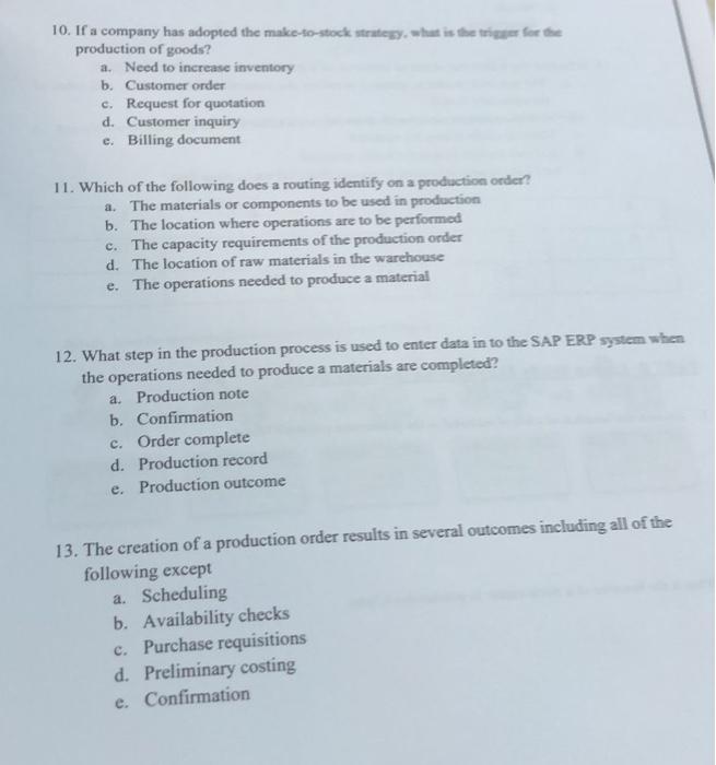 Enterprise Resource Planning Please, I want the answer within 5 minutes. I