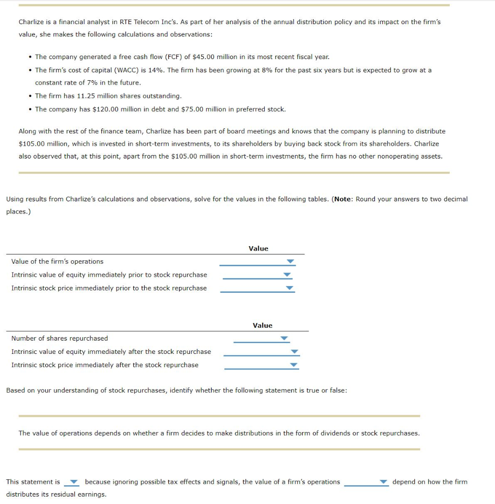  Options for last statement: true / false ; does not /