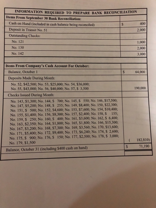 for a CPA firm is to prepare a bank reconciliation for a